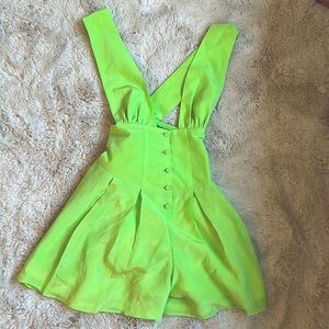 Vanessa Mooney Venus Romper Lime Green